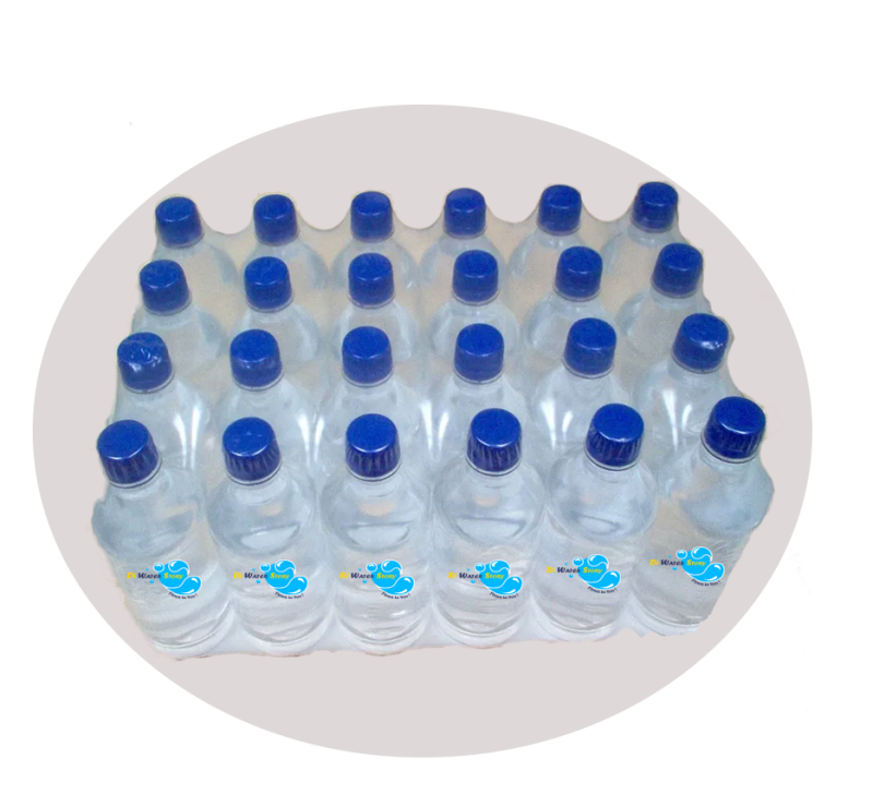 Case of purified drinking bottled water in Antigua