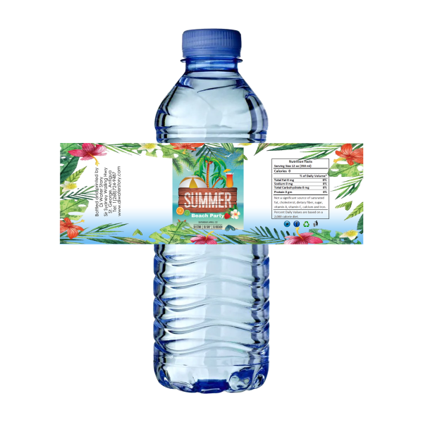 custom label purified drinking bottled water in Antigua